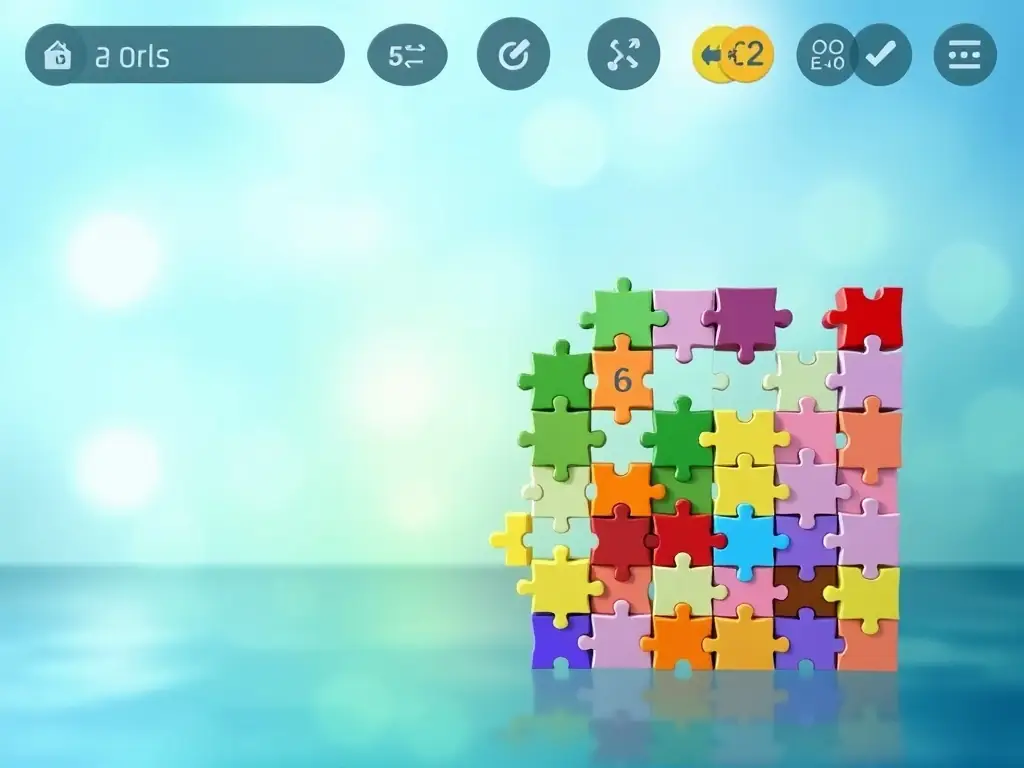 A screenshot of the Yihao Platform Registration game interface, showcasing its AI-driven puzzle generation and adaptive difficulty settings. The image should highlight the user-friendly design and engaging gameplay.